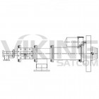 4 Port C/Ku Band Motorized Feed Assembly, Seavey, ESR44C-1111-B