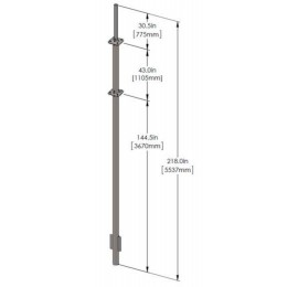Tall In-Ground Pole Mount